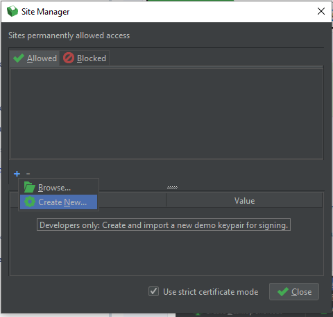 Generación de certificado