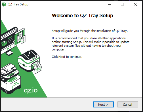 Instalación QZ-Tray