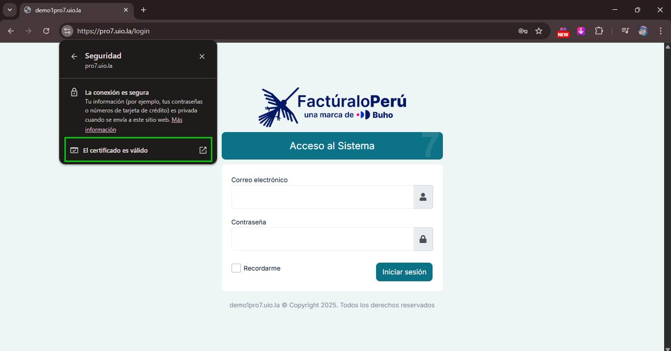 Visor de Certificados